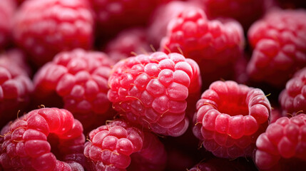 Raspberries close-up