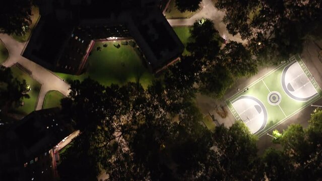 Drone shot - Queensbridge Houses -Night