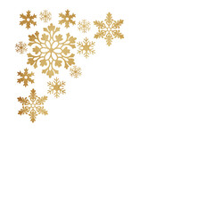 Gold Snowflake Decorations