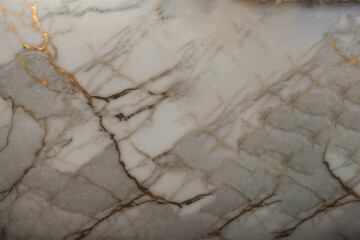 Unleashing the Golden Mystery Exploring the Abstract Cracked Design of Textured Marble