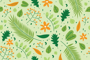 Fototapeta na wymiar World environment day banner with leaf plant on green background vector design