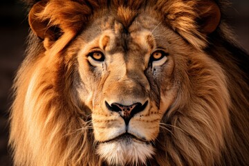 Closeup portrait of a Lion wallpaper