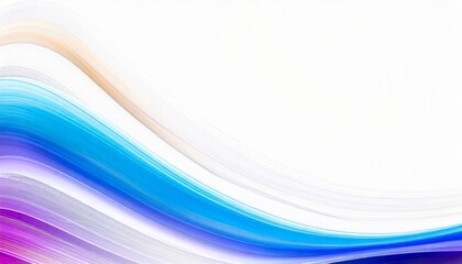 Abstract Blue White Waves Background with Copy Space