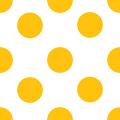 Digital png illustration of yellow circles repeated on transparent background
