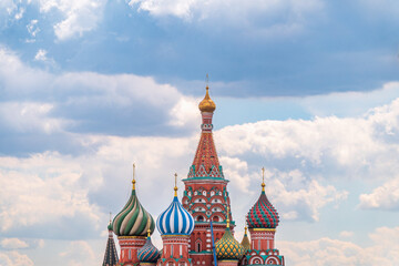 St. Basil's Cathedral on Red Square in Moscow.