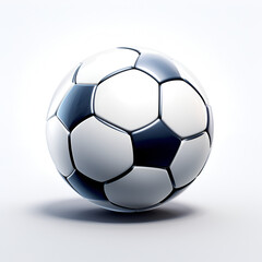 Fototapeta premium Artistic Style Soccer Ball Painting Drawing White Background 