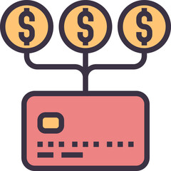 card outline style icon