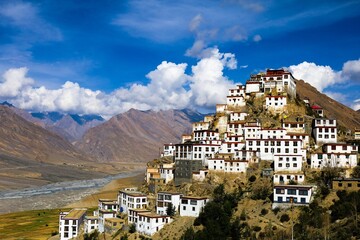Key Monastery, a serene Buddhist sanctuary nestled in the breathtaking landscapes of Spiti Valley...