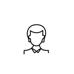 profile picture icons in line style