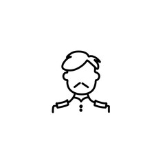 profile picture icons in line style