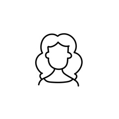 profile picture icons in line style