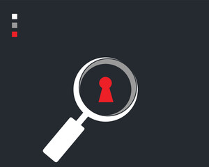 Security search icon design for your business vector image