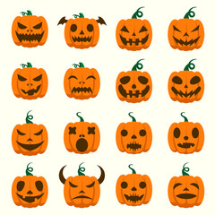 Pumpkin Package Halloween Vector Collection