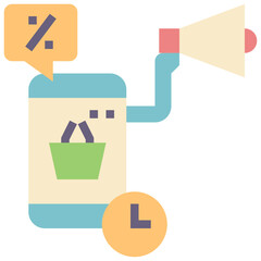 promotion flat style icon