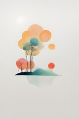 Simple Art with wild colors