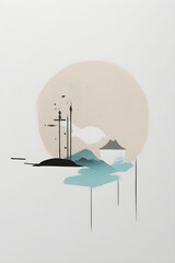 Simple Art with wild colors