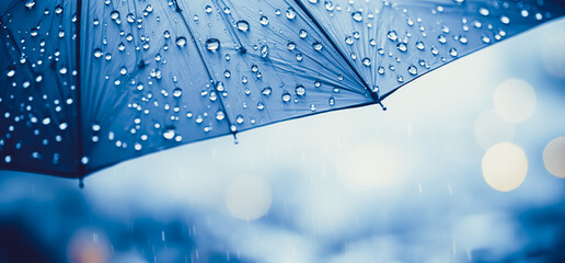 umbrella with raining concepts.protection and risk concepts - obrazy, fototapety, plakaty