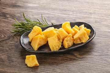 Pieces of delicous parmesan cheese