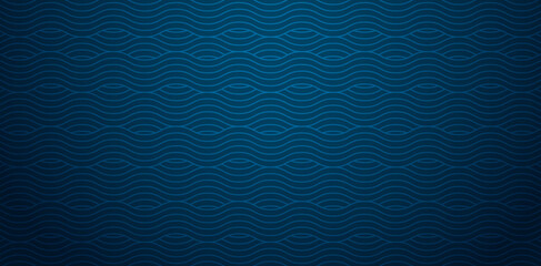 vector illustration geometric patterned with wavy lines gradient dark blue colors for Fashionable modern wallpaper or textile, book covers, Digital interfaces, prints design templates material, header