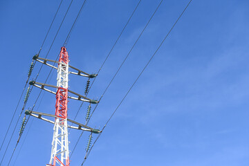 électricité pilone poteau ligne cable energie environnement