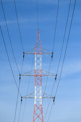 électricité pilone poteau ligne cable energie environnement