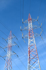 électricité pilone poteau ligne cable energie environnement