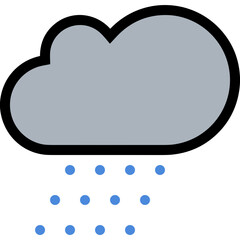 Cloud storage icon symbol vector image. Illustration of the database server hosting cloud system digital design image