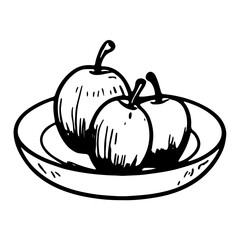 Festive Vector Food Art, Traditional Thanksgiving and Christmas Meals