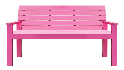 Outdoor pink wooden chair