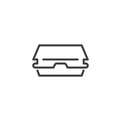 Burger Box line icon
