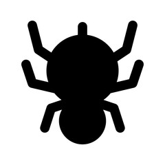 spider glyph icon