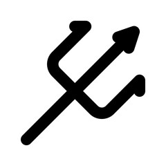 trident glyph icon