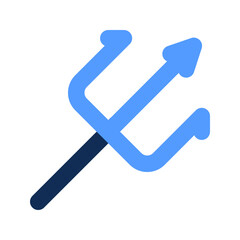 trident outline color icon