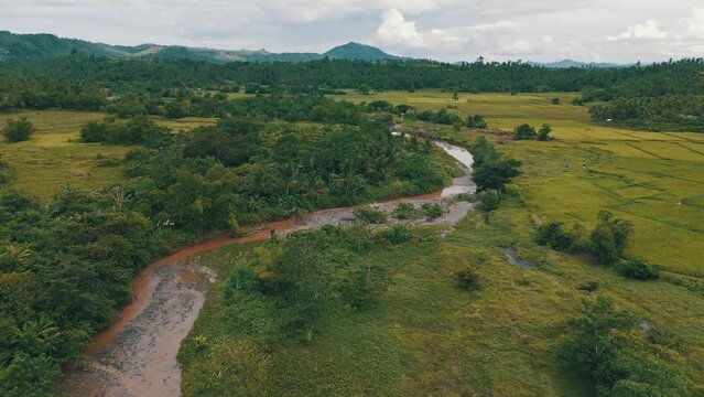 Surigao River near Mabini during the rain