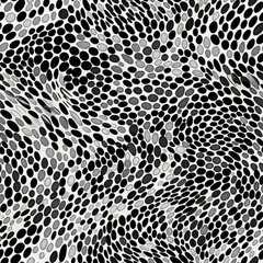 Zentangle doodle abstract black and white repeat pattern