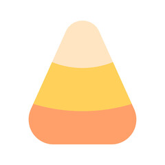 candy corn flat icon