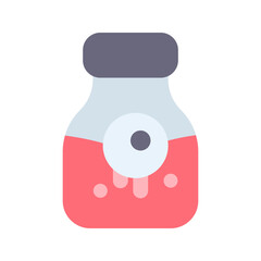 eye jar flat icon