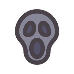 ghost flat line icon