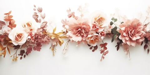 a bouquet of roses on a white background