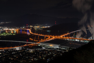 広島・黄金山から見た夜景