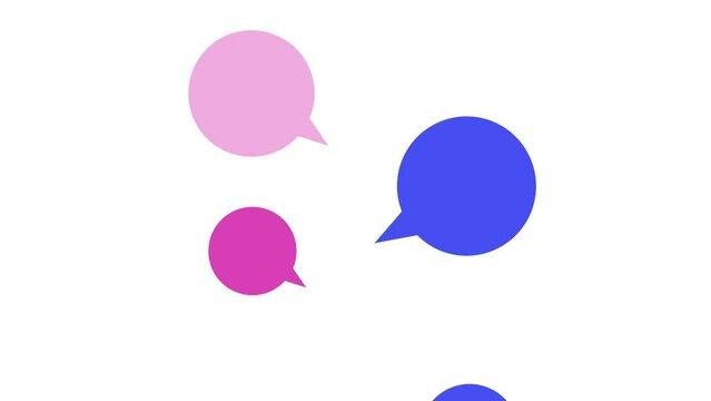 animation bubble speech, dialogue motion 