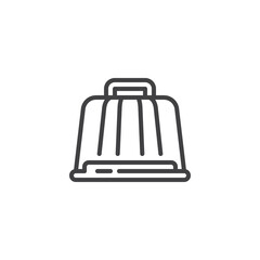 Cake box line icon