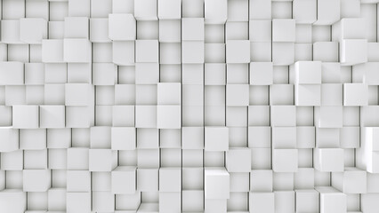Abstract 3D Concrete Cube Background.