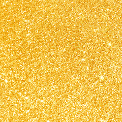 Golden yellow light glitter bokeh texture background. New Year, Christmas and all celebration...