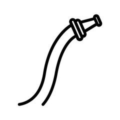 Black line icon for Hose
