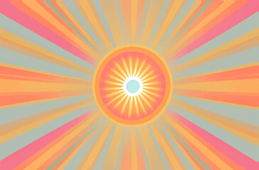 Sunburst ray background, Comic beam lines, Sun effect rays, Radial stripes, Retro sunburst ray in vintage style