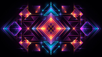 abstract background with glowing stars