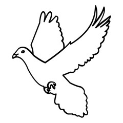Peace Icon Set in Line Style