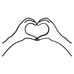 Fototapeta premium Peace Icon Set in Line Style