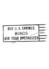 Distressed vintage post-stamp